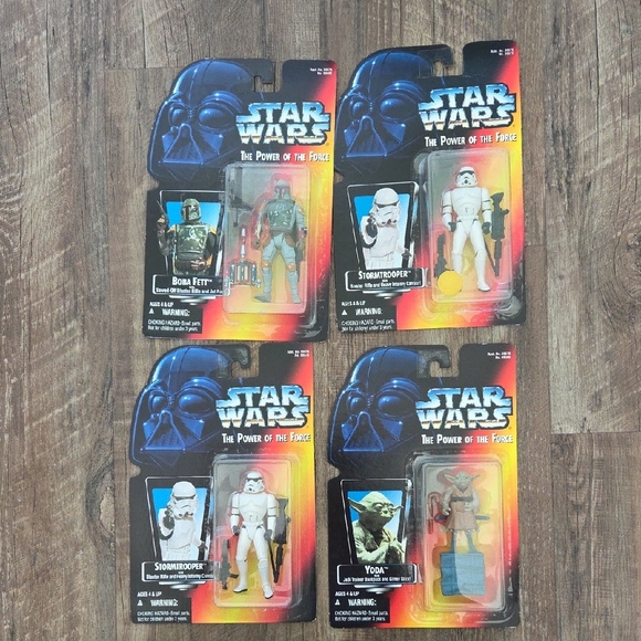 KENNER Star Wars The Power Of The Force Action Figures New In Package Set Of 4 - Picture 1 of 14